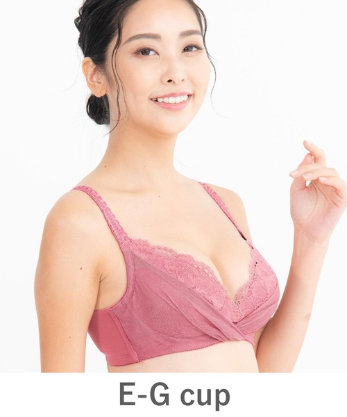 ブラジャー GRACE Ordinary らくらく補正グレースオーディナリー コーディネートノンワイヤーブラジャー E65-G80カップ | fran de lingerie