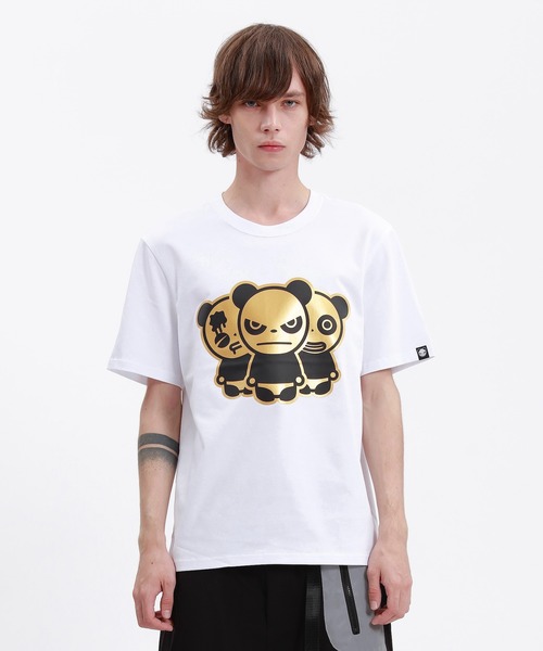 Tシャツ Tシャツ Hipanda ハイパンダ メンズ 定番3匹モチーフ ゴールドプリント 半袖tシャツ Zozotown Paypayモール店 通販 Paypayモール