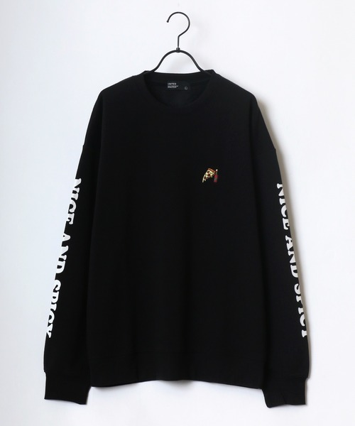 Lazar スウェット Pizza ＆ Hamburger 別注 裏起毛 ビッグシルエット