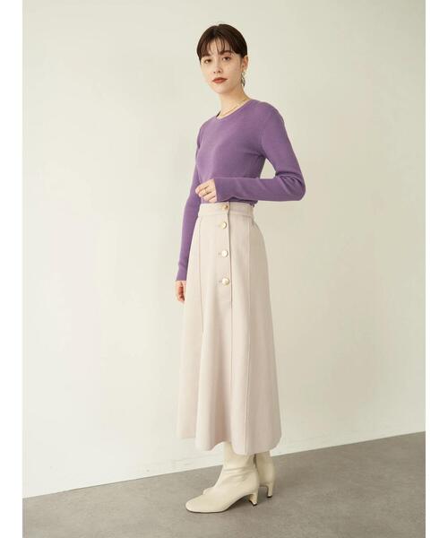 るジャージ スカート ・金釦デザインAラインスカート* ZOZOTOWN PayPayモール店 - 通販 - PayPayモール ヒップ