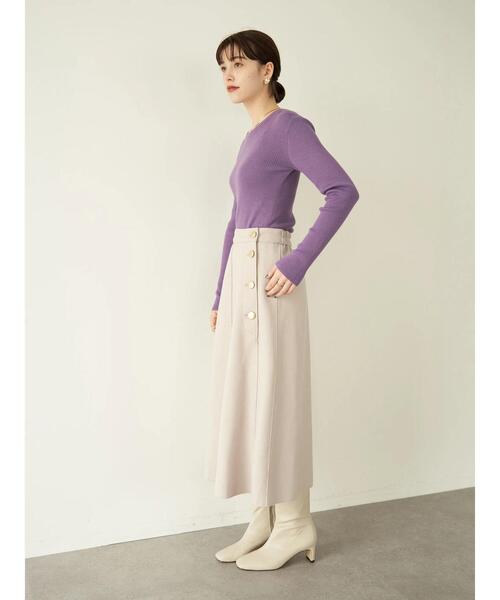 るジャージ スカート ・金釦デザインAラインスカート* ZOZOTOWN PayPayモール店 - 通販 - PayPayモール ヒップ