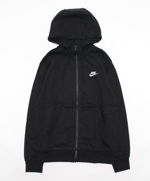 NIKE フレンチテリー フルジップフーディ パーカー (L) ブラック NIKE パーカー 「NIKEアパレル」クラブ フレンチテリー