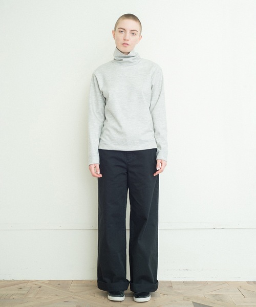 RYU チノパン vintage satin wide full-length pants メンズ