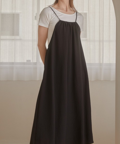 ACYM ワンピース String gather cami : ZOZOTOWN Yahoo!店