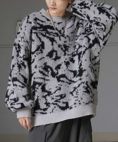 希少✨エンフォルド　アシンメトリー立体パターンケーブルニットプルオーバー 近年 希少✨エンフォルド アシンメトリー立体パターンケーブルニットプル