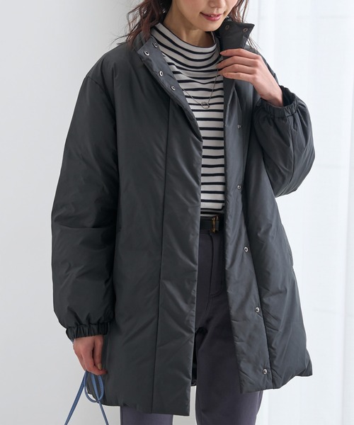 BELLUNA PLUS コート アウター フレンチダウンノンステッチミドル丈