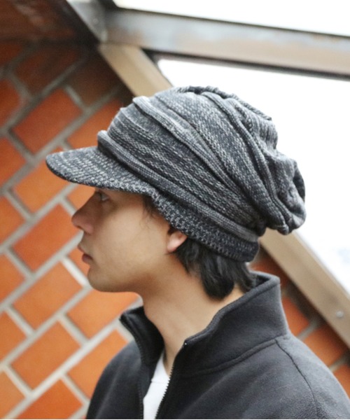 8（eight） ニット帽 ニットキャップ バイザーニット メンズ