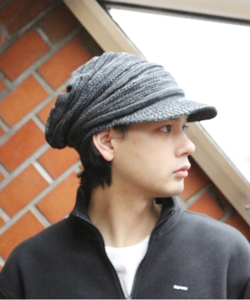 8（eight） ニット帽 ニットキャップ バイザーニット メンズ