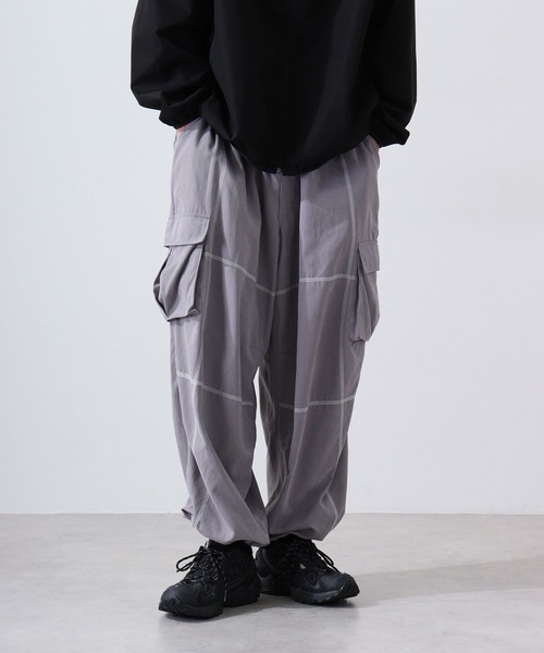 FUNALIVE（ファンアライブ） カーゴパンツ スウェードタッチ ステッチ