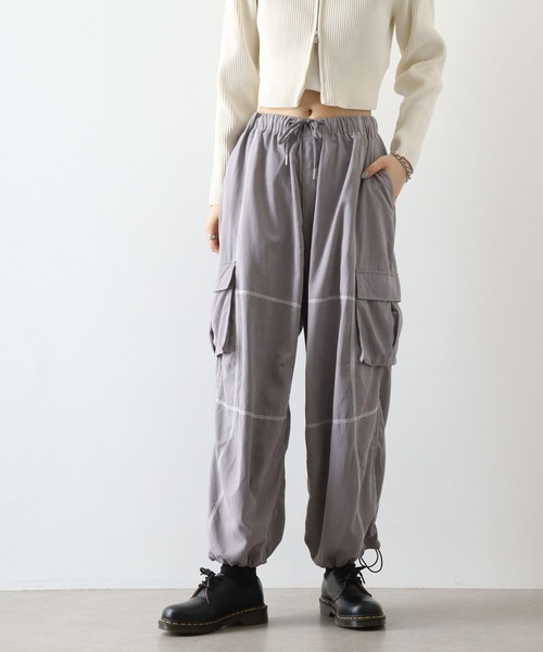 YLEVE イレーヴ カーゴパンツ セレブ コットンパンツ 新品未使用サイズ2 Fashion Letter カーゴパンツ ストレッチカーゴパンツ