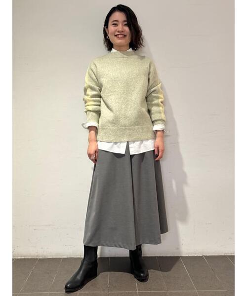 human woman / ヒューマンウーマン ◆袖ラインニット human woman（ヒューマンウーマン）の「◇袖ラインニット