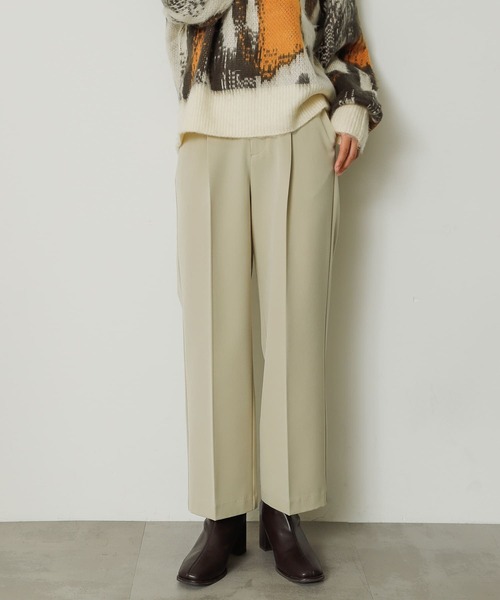 リネンミックスツータックパンツ（スラックス）｜Spick and Span