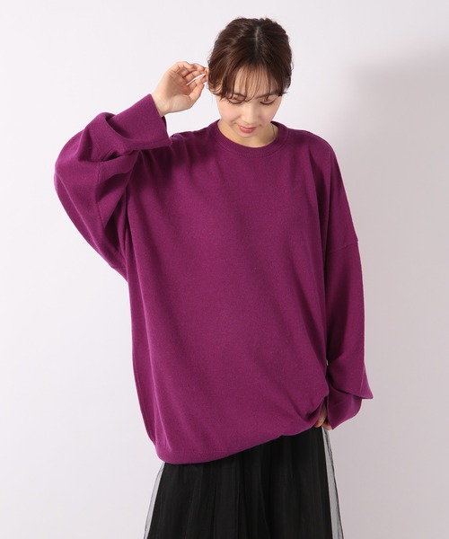 ニット セーター 「SETUP7」日本製 オーガニックピュアカシミヤ100% クルーネックニット レディース SETUP7 ニット セーター 「SETUP7」日本製 オーガニックピュア