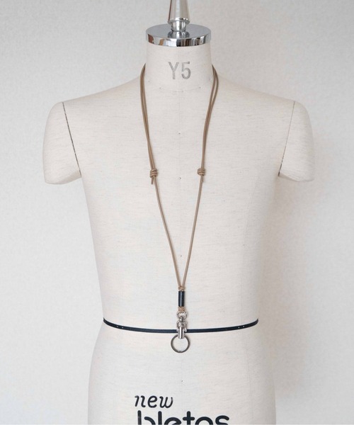 SENTI ネックレス CLIP HOOK LEATHER STRAP メンズ レディース