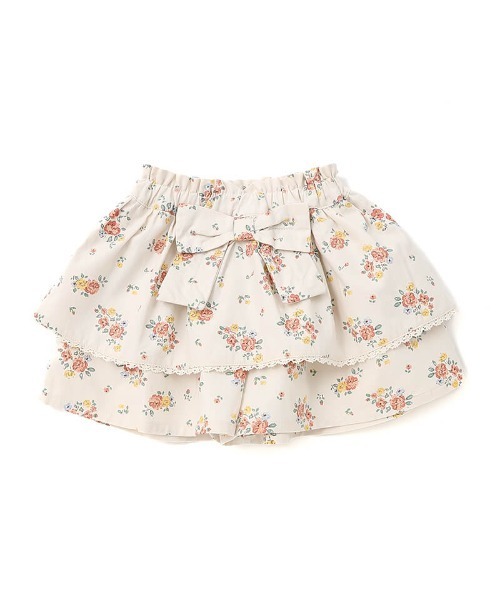 Biquette Club スカート リボン付きフリルキュロット キッズ 子供服