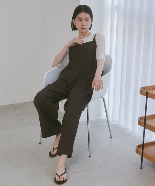 tシャツ 「WEB・一部店舗限定」シャインリブTシャツ レディース tシャツ バイカラー Vネック半袖リブトップス レディース