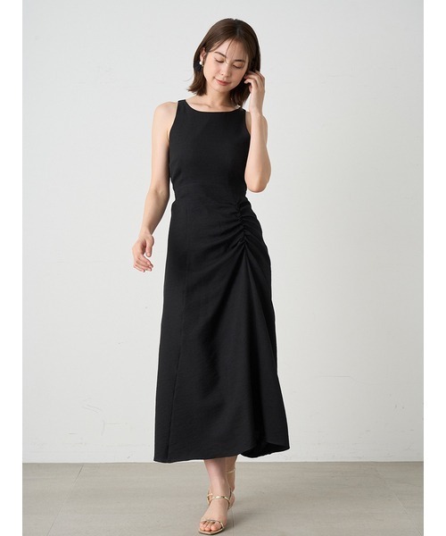 SNIDEL ワンピース ドロストバッグオープンワンピース
