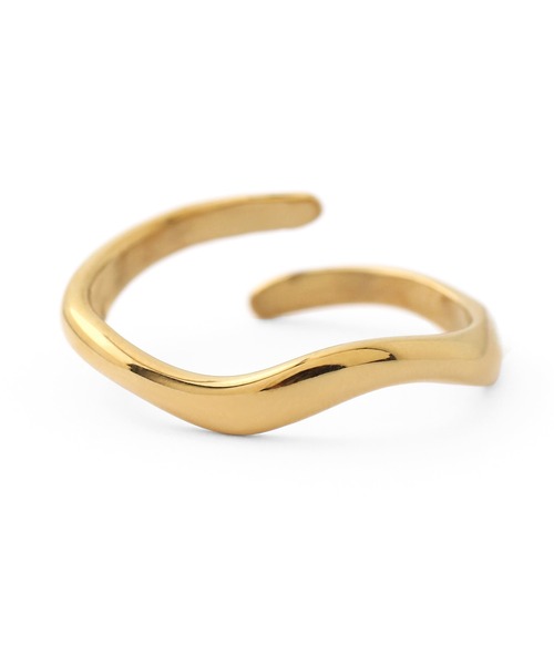 ANEMONE（アネモネ） 指輪 リング 「ステンレス」ウェーブメタルリング