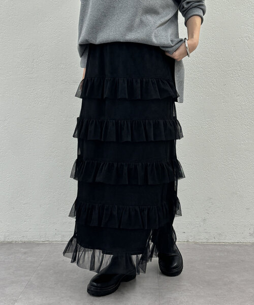 スカート フリルティアードスカート レディース : 85281879 : ZOZOTOWN  
