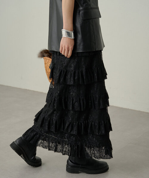 スカート フリルティアードスカート レディース : 85281879 : ZOZOTOWN  