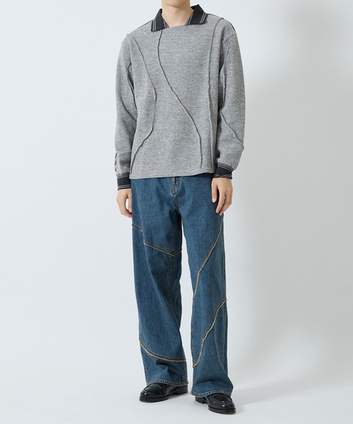 JieDa セーター ニット WOOL GAME SHIRT メンズ : ZOZOTOWN
