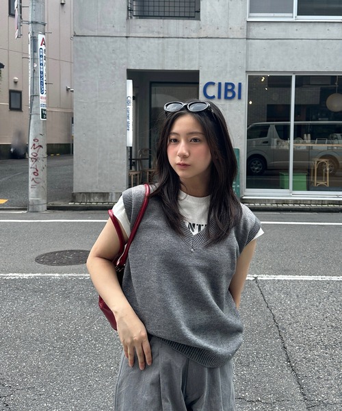 ニット セーター ベーシックニットベスト「RL」 レディース