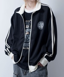 ロゴ 刺繍 トラック スーツ ジャケット Starting Over（スターティング オーバー） ジャージ embroidery side