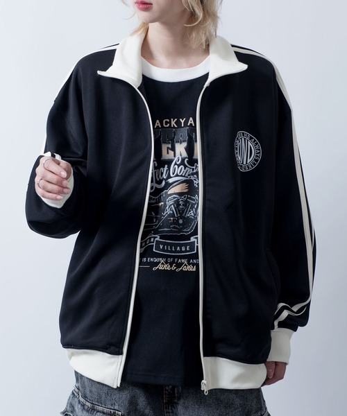 Starting Over ジャージ embroidery side line track jacket/胸