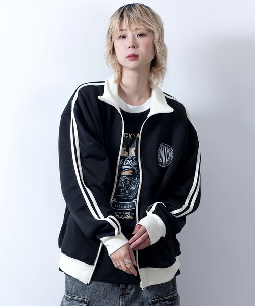 Starting Over ジャージ embroidery side line track jacket/胸