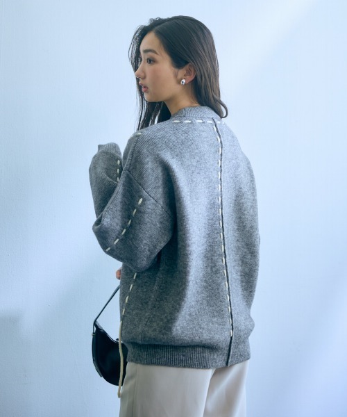 ニット・セーター HUE sleeveless knitwear BBS106 ニット メンズ トップス セーター メッシュ 透け感 7G サマー