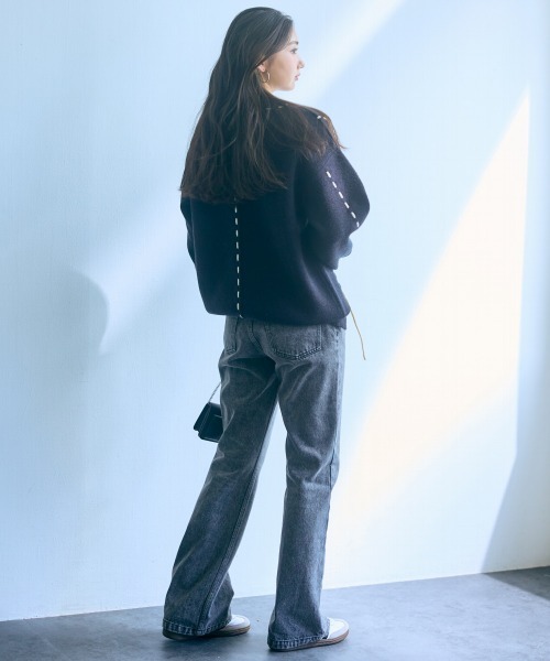 slattgir（スラットジール） ニット セーター 高身長 ハンドステッチ