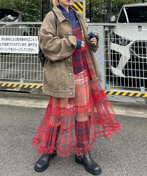 Alley Tokyo ワンピース フリルティアードキャミワンピ : ZOZOTOWN