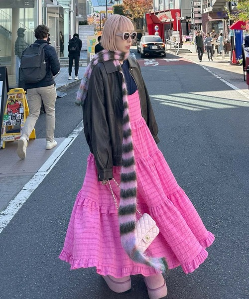 Alley Tokyo ワンピース フリルティアードキャミワンピ : ZOZOTOWN