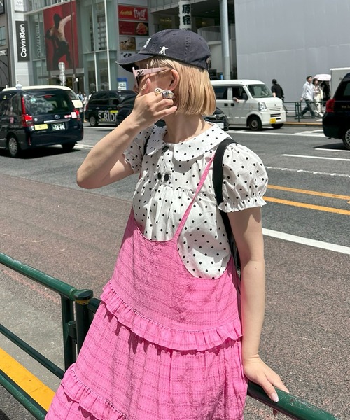 Alley Tokyo ワンピース フリルティアードキャミワンピ : ZOZOTOWN