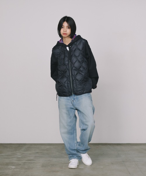 TAION（タイオン） ダウンベスト ベスト MILITARY V NECK W-ZIP DOWN