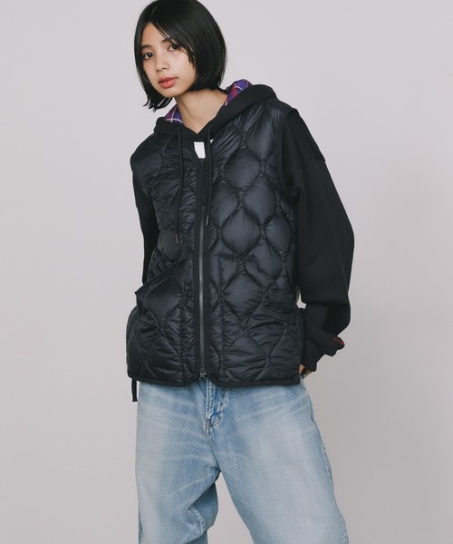 TAION（タイオン） ダウンベスト ベスト MILITARY V NECK W-ZIP DOWN