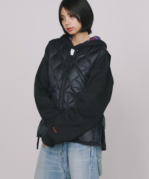 TAION（タイオン） ダウンベスト ベスト MILITARY V NECK W-ZIP DOWN