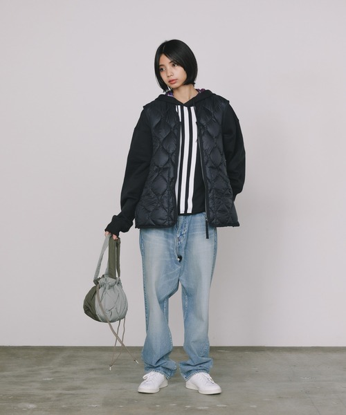 TAION（タイオン） ダウンベスト ベスト MILITARY V NECK W-ZIP DOWN