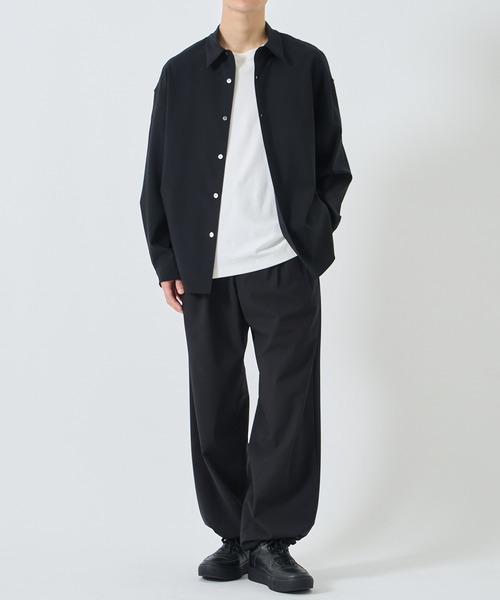 STUDIOUS（ステュディオス） シャツ THE WASHABLE WOOL SHIRTS/洗える