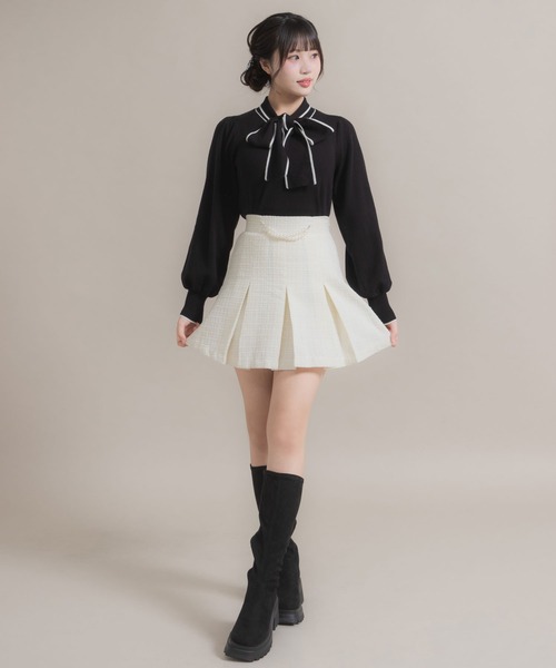 DearMyLoveRose（ディアマイラブローズ） スカート パールチェーン