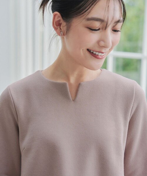 Tiaclasse tシャツ 裏起毛フレアワンピチュニック レディース