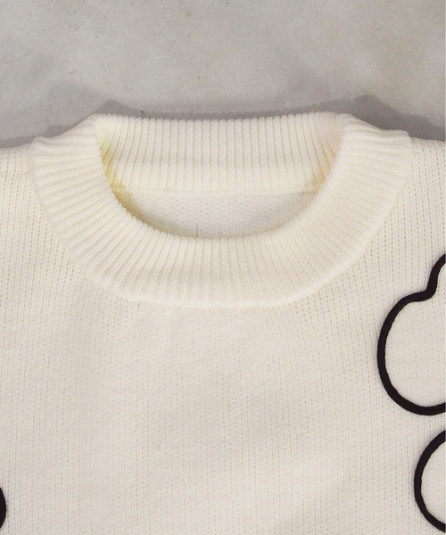 tiptop ニット セーター コード刺繍ニットプルオーバー