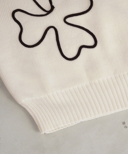 tiptop ニット セーター コード刺繍ニットプルオーバー