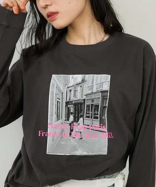 SCANDAL feedback ロンT FREAK'S STORE tシャツ 箔フォト GIRL＆BOY ロンT レディース