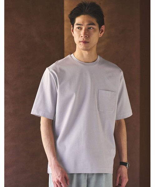 tシャツ オーガニック ポンチ クルーネック Tシャツ メンズ | green label relaxing