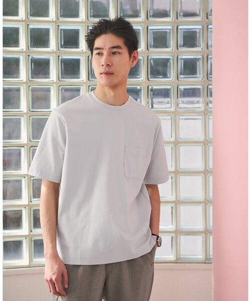 tシャツ オーガニック ポンチ クルーネック Tシャツ メンズ | green label relaxing | 03