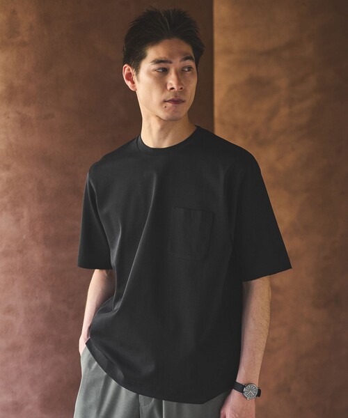 tシャツ オーガニック ポンチ クルーネック Tシャツ メンズ | green label relaxing | 02