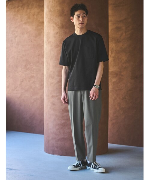 tシャツ オーガニック ポンチ クルーネック Tシャツ メンズ | green label relaxing | 10