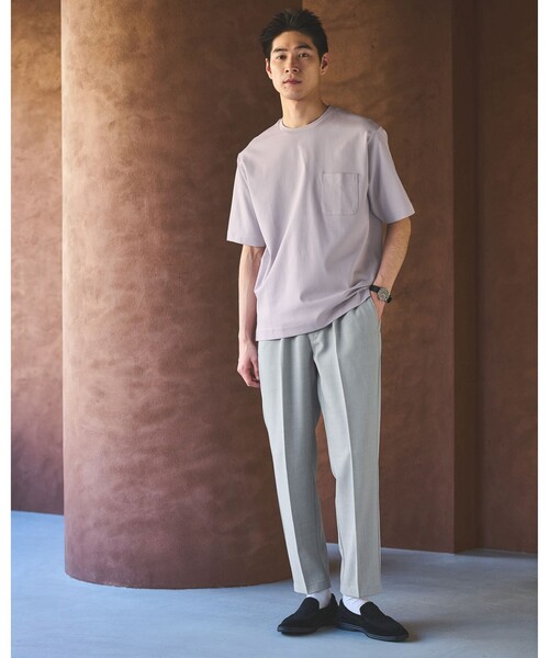 tシャツ オーガニック ポンチ クルーネック Tシャツ メンズ | green label relaxing | 11
