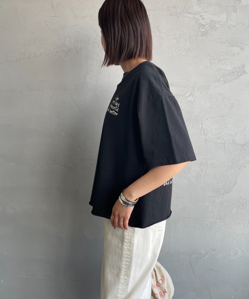 tシャツ 「FUNG/ファング」 PEACEFUL FB カットオフプリントTシャツ レディース FUNG tシャツ 「FUNG/ファング」 PEACEFUL FB カットオフ